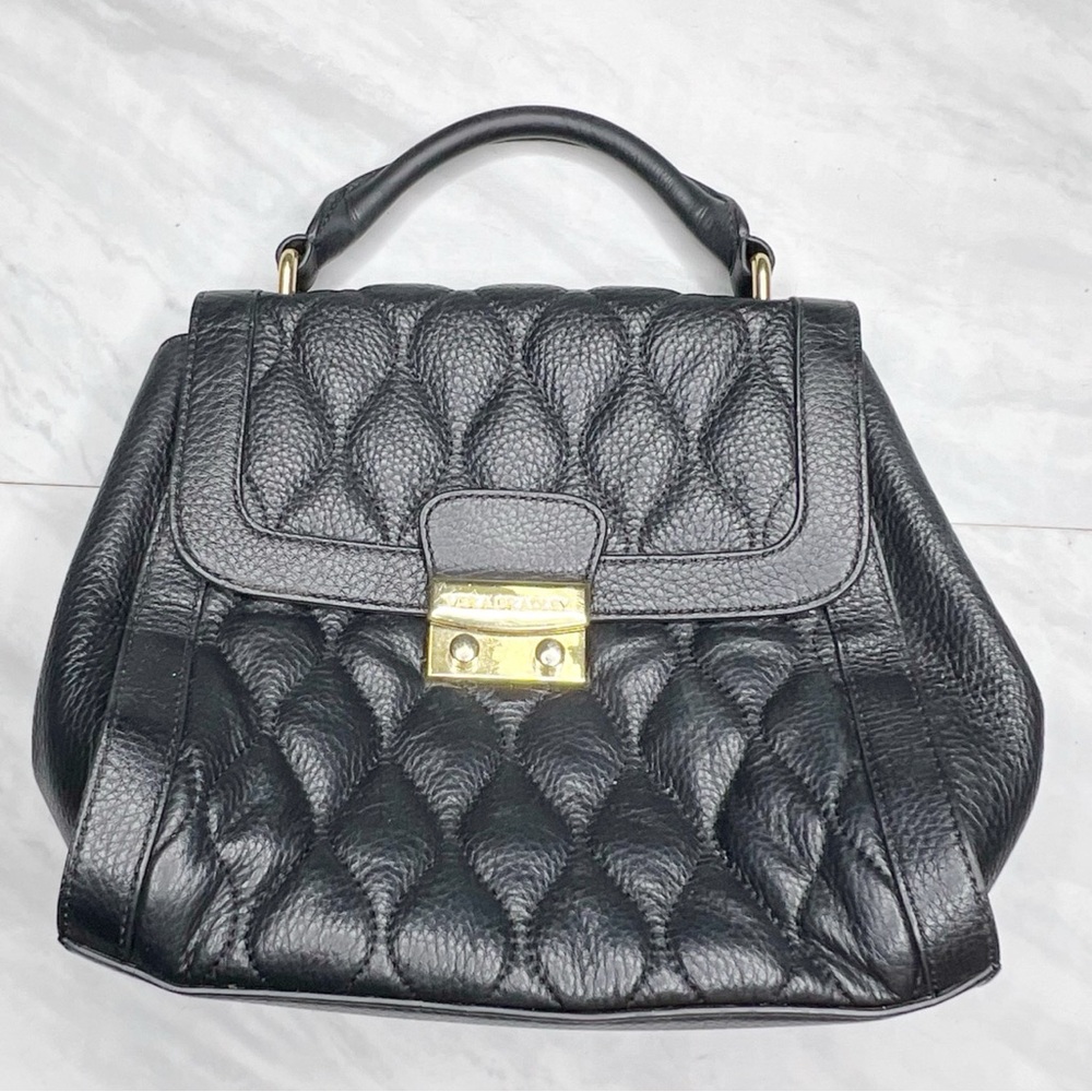 Vera Bradley Quilted Leather Mini Stella Satchel